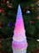 10.5" H Acrylic LED Color Changing Lighted Christmas Tabletop Tree Décor (Battery Operated, Not Included)